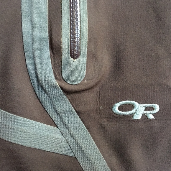 OR micro fleece lined soft shell jacket, brown - Picture 6 of 6